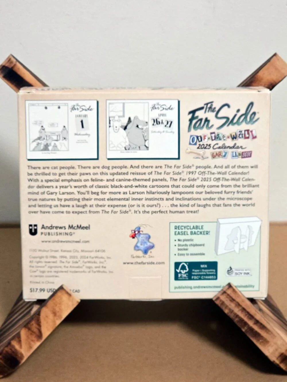 The Far Side 2025 Off-the-Wall Calendar Gary Larson NEW Unused